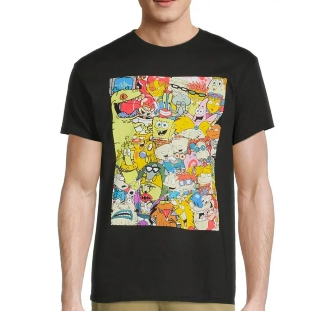 Nickelodeon 90s Cartoon Favorites Graphic T-Shirt M